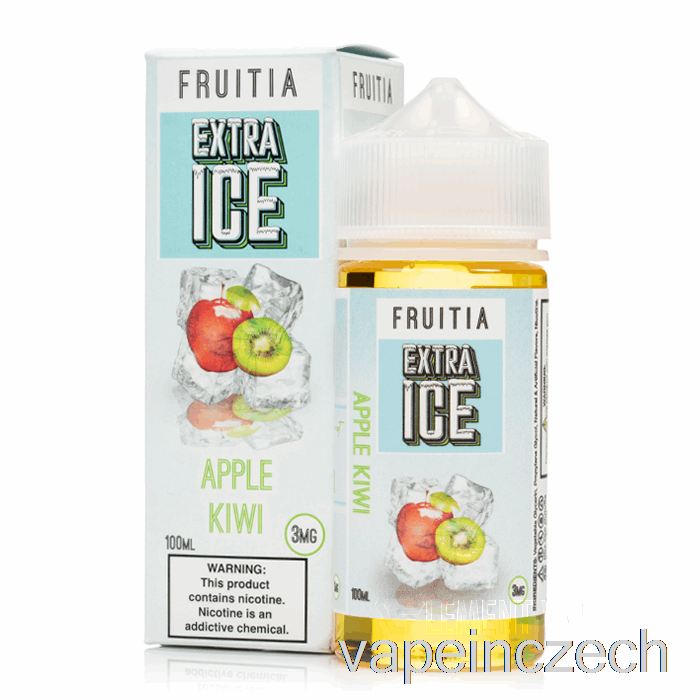 Jablko Kiwi - Extra Led - Fruitia - 100 Ml 6mg Vape Bez Nikotinu